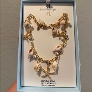 House of Harlow 1960 Natural Shell Necklace